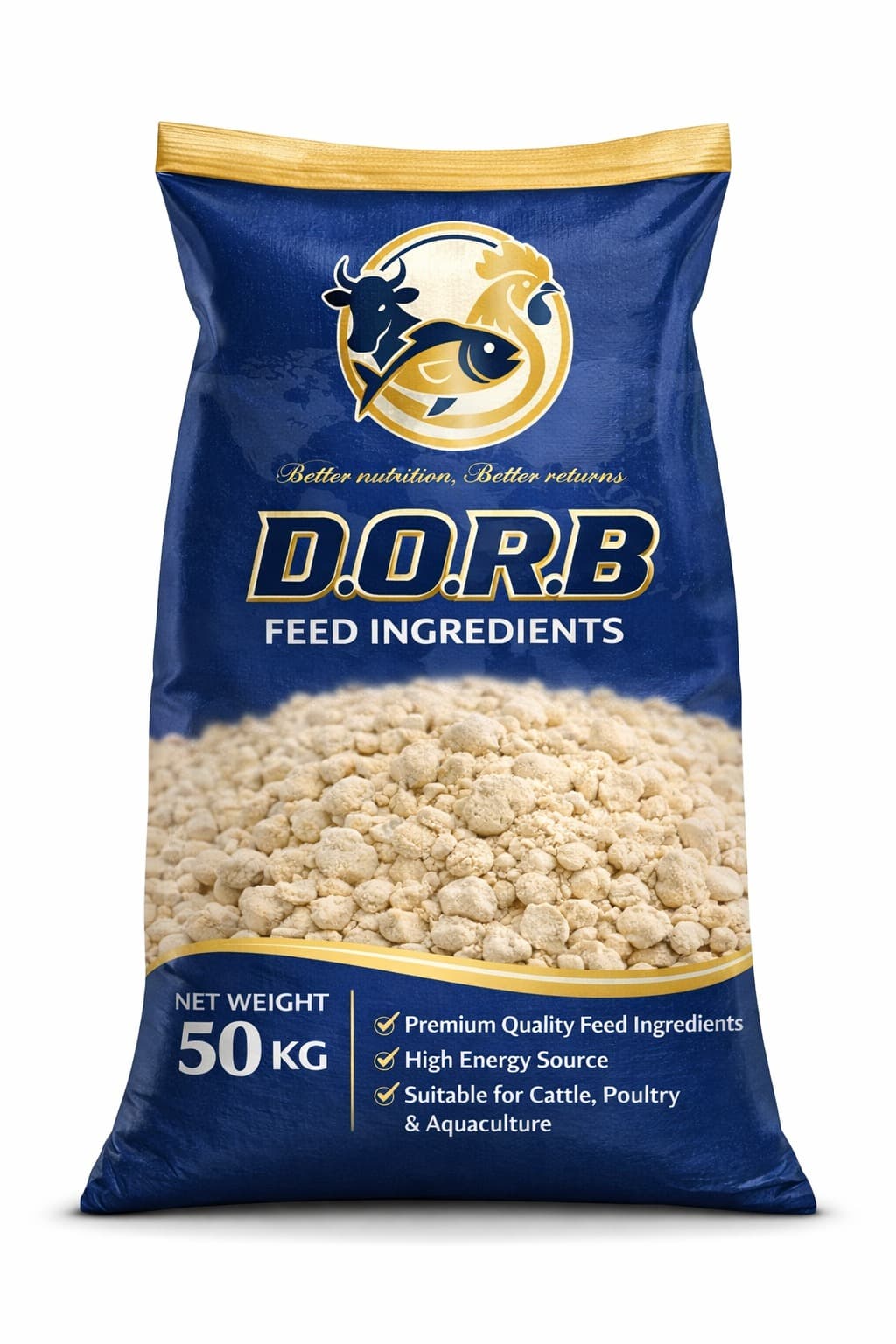 D.O.R.B (De-oiled Rice Bran)